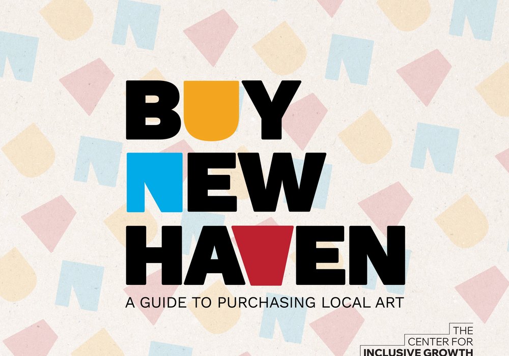 Cover of the BUY NEW HAVEN guide to purchasing local art